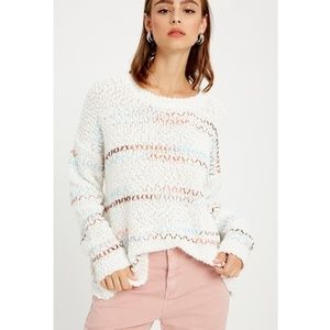 Striped Fuzzy Sweater